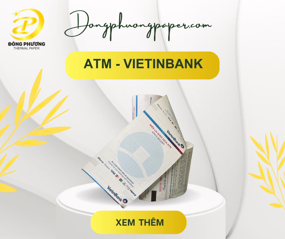 Biên lai giao dịch ATM ViettinBank